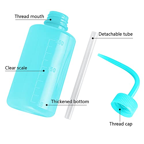 DERSTRA 2-Pack 250ml Plastic Squeeze Wash Bottles - Green