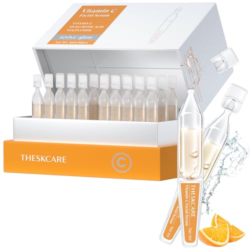 Vitamin C Serum with Hyaluronic Acid & Niacinamide | THESKCARE 30 Ampoules