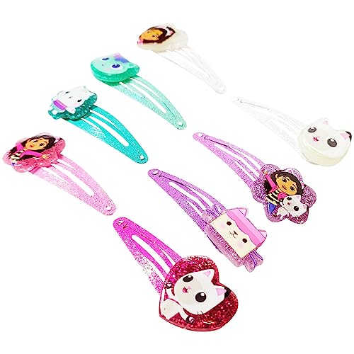 LUV HER Gabby's Dollhouse Snap Clips for Girls - 8 Pack Multi Color