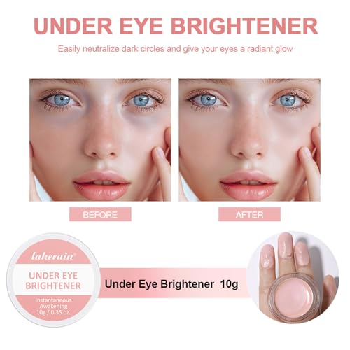 TEEROVA Under Eye Brightener Concealer for Dark Circles - Soft Pink