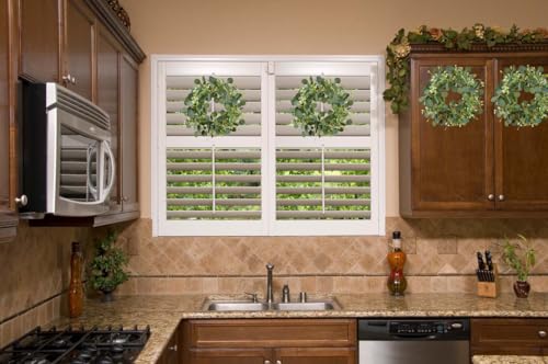12'' Green Eucalyptus Wreath with Berries for Home Decor
