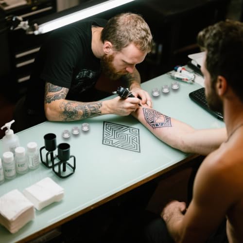 300Pcs Tattoo Ink Caps Kit with Stable Base - Small, Medium, Large