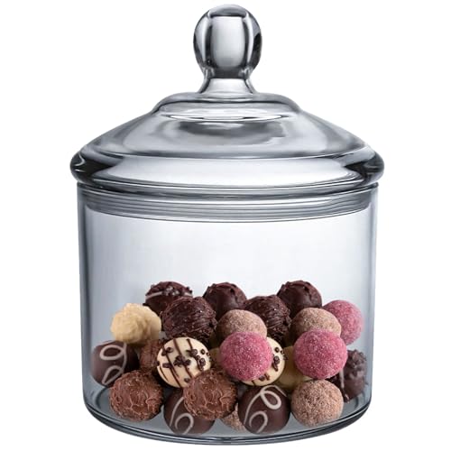 Airtight Clear Acrylic Cookie Jar - 40oz Lidded Candy Dish