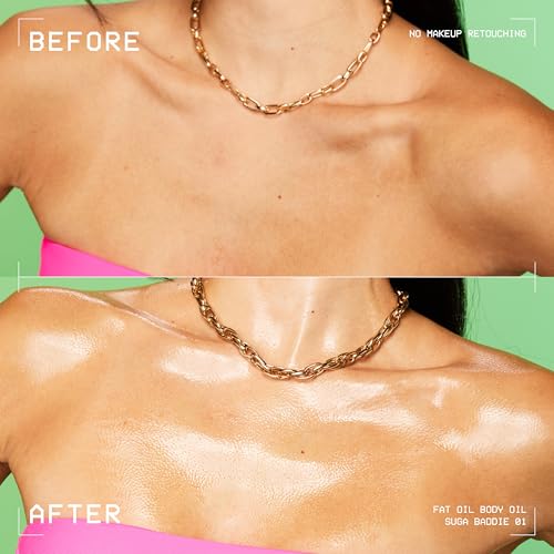NYX Fat Oil Body Oil - Suga Baddie Vanilla, 2.36 Fl Oz Moisturizer