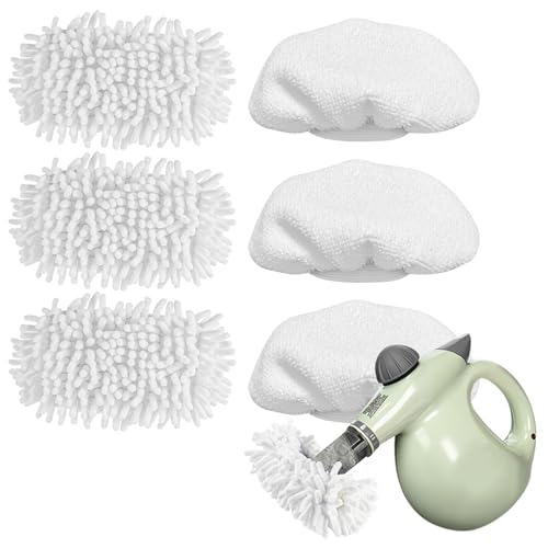 LOVECO Universal Steamer Cloth Covers Set - 6 PCS Microfiber & Chenille