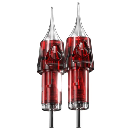 CNC 3RL Disposable Tattoo Needles Cartridge 20Pcs #10 Bugpin Round Liner Red Variant