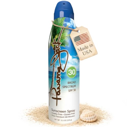 Panama Jack SPF 30 Continuous Spray Sunscreen - 5.5 OZ, Water Resistant, Broad Spectrum UVA/UVB Protection
