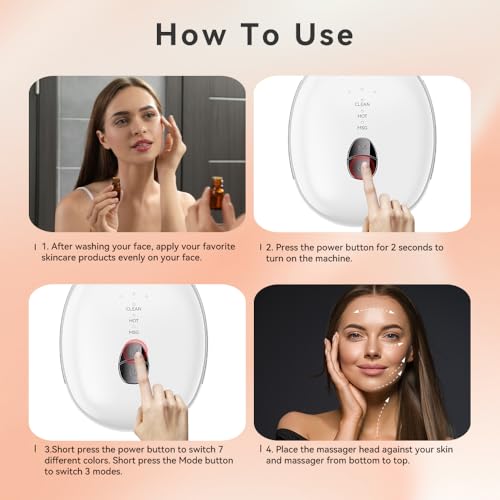 Ihelol 7-Color LED Facial Massager for Face & Neck Sculpting