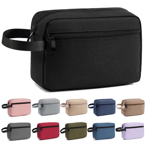 Water-Resistant Travel Toiletry Bag for Men & Women - Compact Dopp Kit