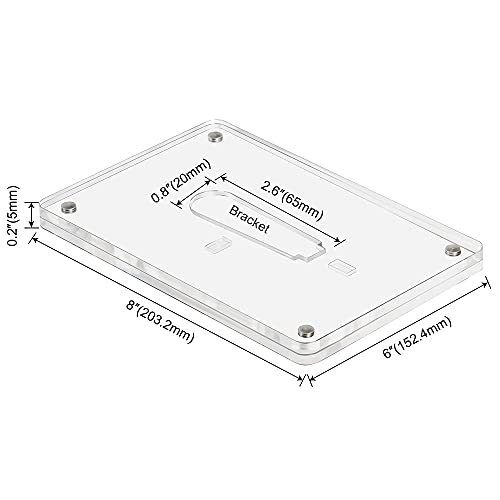 ECOSEAO Minimalist Acrylic Photo Frame 6x8 - Horizontal & Vertical Display
