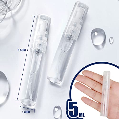 Fandamei 10 Pack Mini Spray Bottles 5ml - Refillable Fine Mist Atomizers