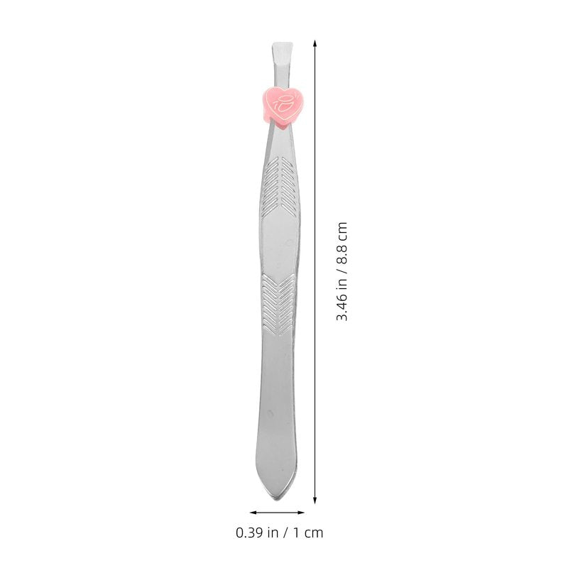 PERSELOSO 24Pcs Eyebrow Tweezers Set for Facial Hair Stainless Steel Precision Flat and Slanted Tips Eyebrow Hair Removal Tool for Women and Men Sliver
