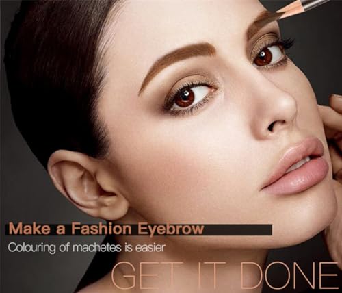 Go Ho 6 PCS Eyebrow Pencil Set - Waterproof & Long-lasting Gel