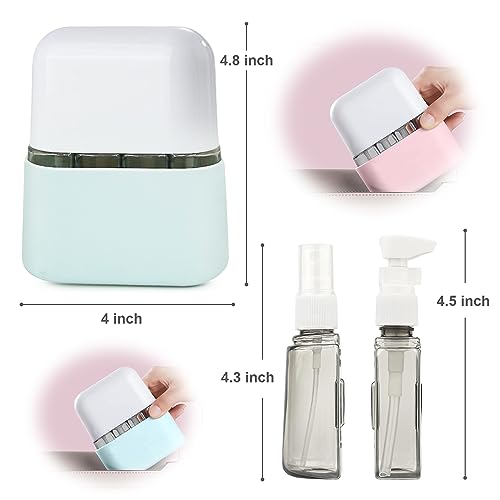 Rirool Travel Bottle Set, 8 Pack TSA Approved 50ml Travel Containers for Shampoo, Conditioner & Lotion