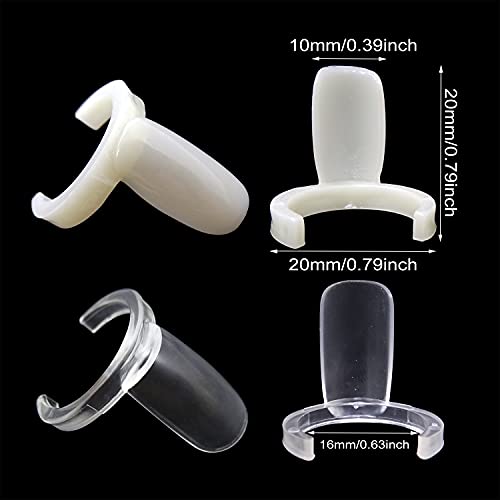 200PCS Nail Color Display Rings for Nail Art Swatches Manicure Practice Tools