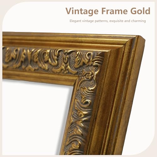VIOLABBEY 8x10 Vintage Gold Picture Frame - Ornate Design