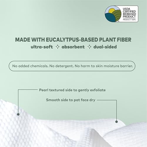 MakeUp Eraser Cloud Clean Eco Disposable Face Towels - Ultra-Soft, Biodegradable, 30 Pack