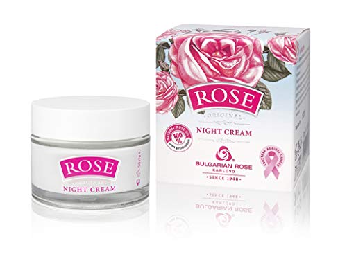 Bulgarian Rose Night Face Cream with Pure Rose Oil & Vitamins A & E