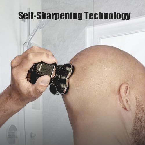 BOEEA 3-Pack 5-Head Shaver Replacement Blades for Freebird Flex Series – Rotary Razor Refills with Cleaning Brush