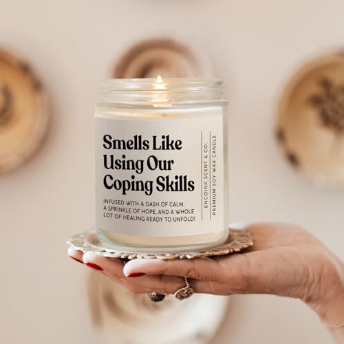 Lavender Scented Candle for Therapists & Counselors - Stress Relief Gift