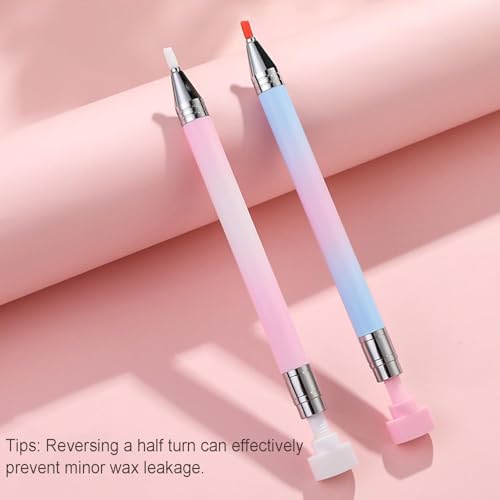 Professional Rhinestone Picker Tool with 3 Wax Refills for Nail Art