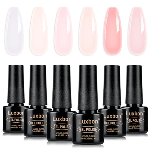 Luxbon Gel Nail Polish Set 6 Colors LB6007 Spring UV Soak Off Manicure