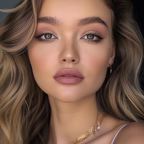 QiBest Nude Rose Pink Matte Lipstick & Lip Liner Set