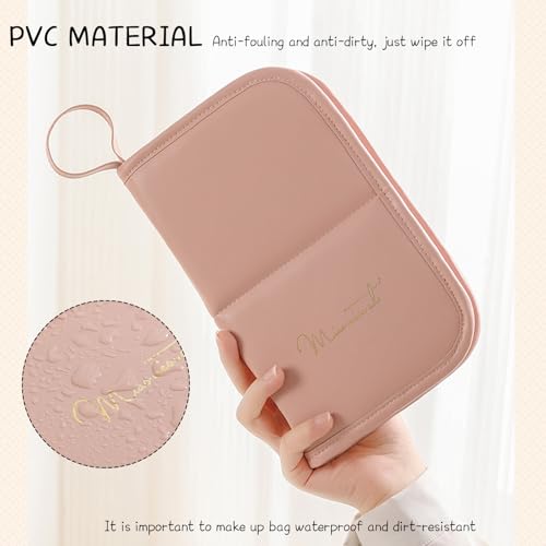 Portable Waterproof Makeup Brush Bag - Holds 20 Brushes