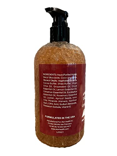 Zion Health Grave Robber Liquid Soap with Ancient Clay & Apricot Seeds