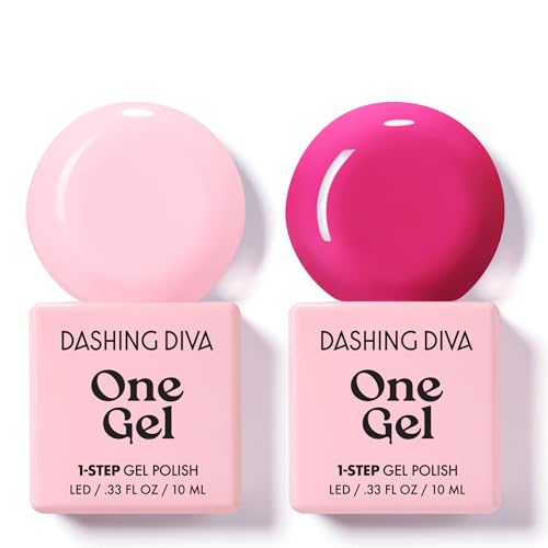 Dashing Diva One Gel Color Duo - 3-in-1 Pink Nail Polish Set