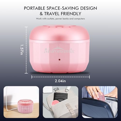 Maromamix Portable Nose Hair Waxing Kit with USB-C Warmer for Face & Body