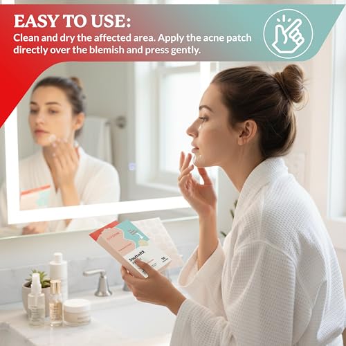 CLOUDNINE Hydrocolloid Acne Patches with Niacinamide & Tea Tree, 36 Count
