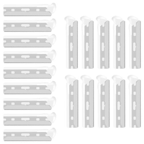 Facial Razor Replacement Blades for Tweezerman Stainless Steel Dermaplane - 20 Pack