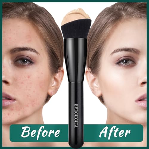 Flat Top Kabuki Foundation Brush for Liquid & Cream Makeup
