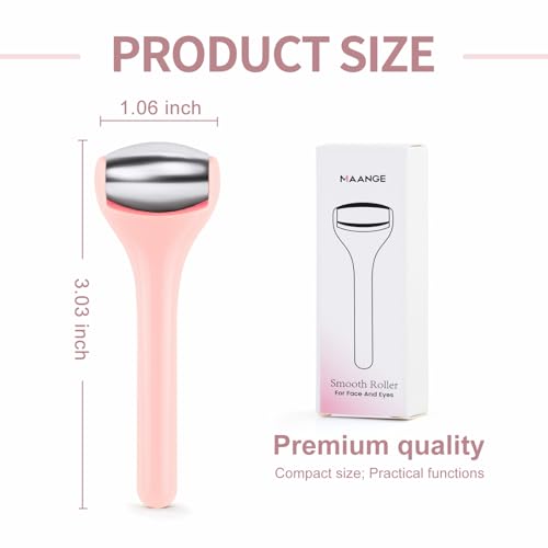 MAANGE Mini Stainless Steel Eye & Face Roller for Puffiness Relief