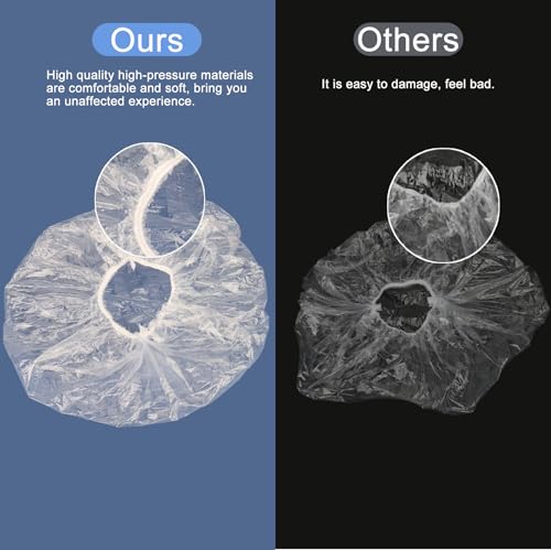 Ceizioes 150 Pack Disposable Waterproof Shower Caps for Women Kids & Salon Use