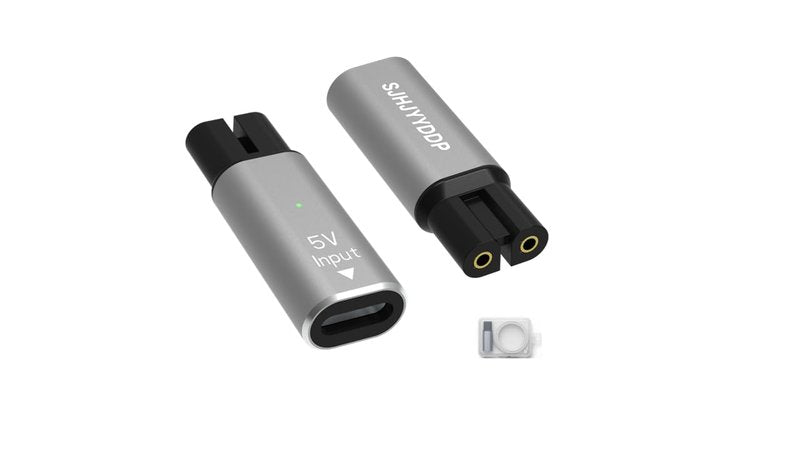 4.3V 5V 8V 15V Type-C Shaver Adapter Charging Converter, Suitable for Philips Norelco 7700/7500/7400 3500/5300 Series, OneBlade QP6520 QP6530 QP6510， Equipped with a Charging Data Cable (5V)