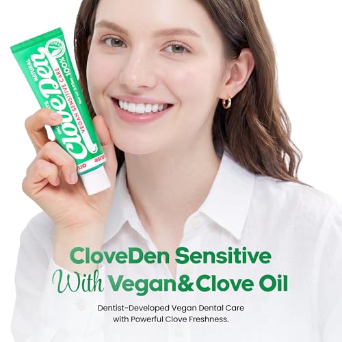 CloveDen Hydroxyapatite Sensitive Teeth Toothpaste, Clove Mint, 3.52 oz