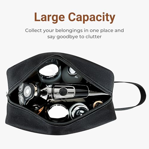 Elviros Travel Toiletry Bag for Men & Women - Compact & Durable