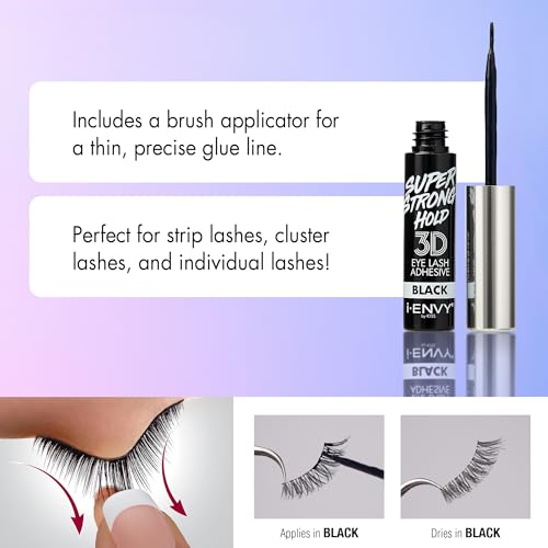 i-ENVY 3D Lash Glue - Super Strong Hold Brush-On Adhesive