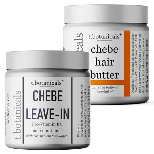 Chebe Hair Growth Set with Lavender Butter & Leave-In Conditioner - 4 oz Each, Pack of 2