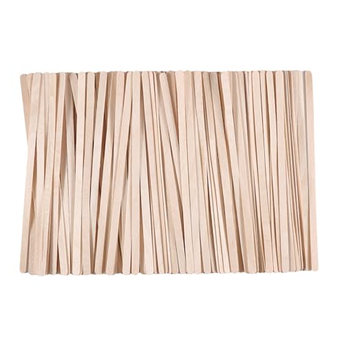 300pcs Birch Wood Coffee Stirrers & Wax Applicator Sticks