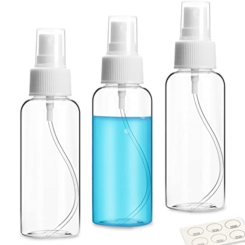ZEJIA 3 Pack 80ml / 2.7oz Travel Spray Bottles - Refillable, BPA-Free