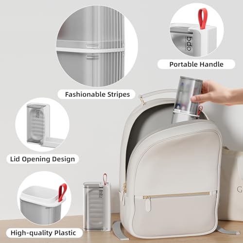 VITVITI Gray White Travel Soap & Toothbrush Case, Portable Bathroom Organizer