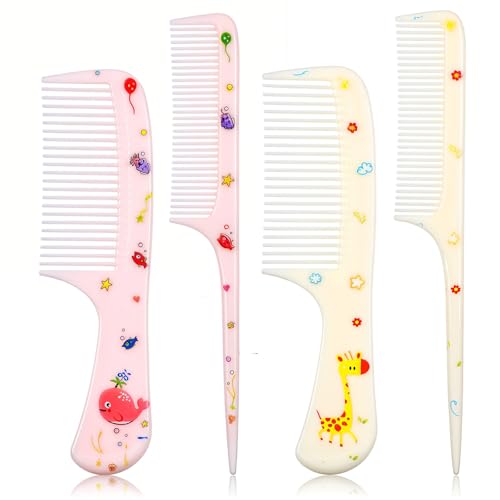 Giantree Baby Hair Comb Set - 4 Pcs Kids Hair Brush for Toddlers