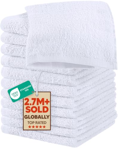 Utopia Towels 12 Pack Cotton Washcloths - 12x12 Soft & Absorbent