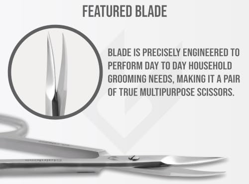 Extra Fine Curved Cuticle Scissors - Precision Stainless Steel Grooming Tool