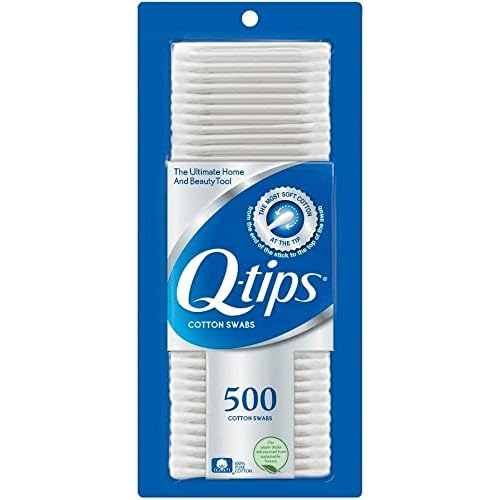 Q-Tips Cotton Swabs, 500 Count (Pack of 3)