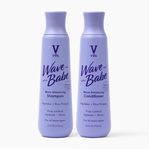 V&Co. Wavy Hair Shampoo & Conditioner Set | 12 Oz, Sulfate Free