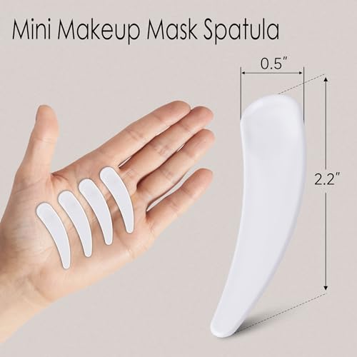 GOLACKY 100 PCS Mini Makeup Spatulas - Durable, Reusable & Skin-Friendly